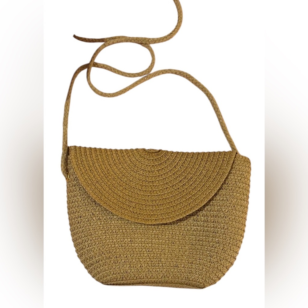 Elegant Tan Sun Hat with Bow Detail and Matching Bag - Picture 4 of 6